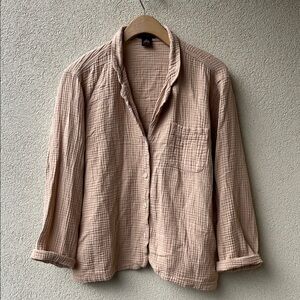 J.Crew Double Gauze Cotton Button Down Shirt